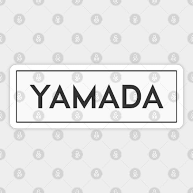 My Love Story with Yamada-kun at Lv999 or Loving Yamada at Lv999 or Yamada-kun to Lv999 no Koi wo Suru Anime Yamada Akito Name Tag Design in opening song Sticker by Animangapoi